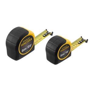 Рулетки вимірювальні FatMax, 5м/16х25мм + 8/26х25, в хромованому корпусі STANLEY FMHT81745-0