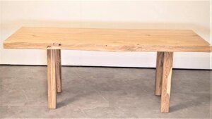 Дерев'яний стіл 2000х900 мм з ясена для кафе, дачі від виробника. Wood Table 12