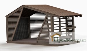 Сучасна альтанка 6,0х3,0 Modern Gazebo 09 м від виробника Thermowood Production