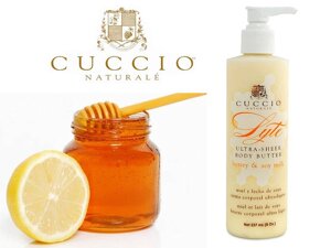 CUCCIO Натуральна вітамінна олія-крем для рук, ніг та тіла "Мед і молоко", 240 гр.
