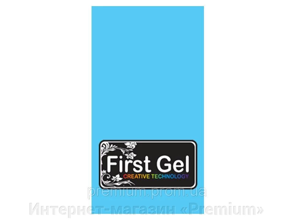 Ферст гель фольга матова світло-блакитна для кракелюру від компанії Інтернет-магазин «Premium» - фото 1