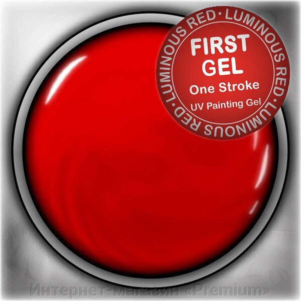 First Gel Ферст гель Червоний фарби гелю від компанії Інтернет-магазин «Premium» - фото 1