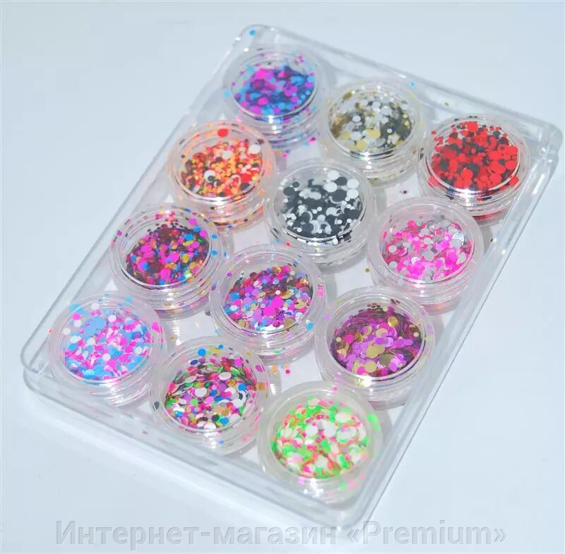 Набір конфетті для нігтів від компанії Інтернет-магазин «Premium» - фото 1