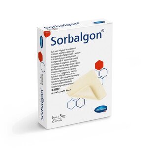 Sorbalgon / Сорбалгон кальцій-альгінатна поглинаюча стерильна пов'язка 5 Х 5 см