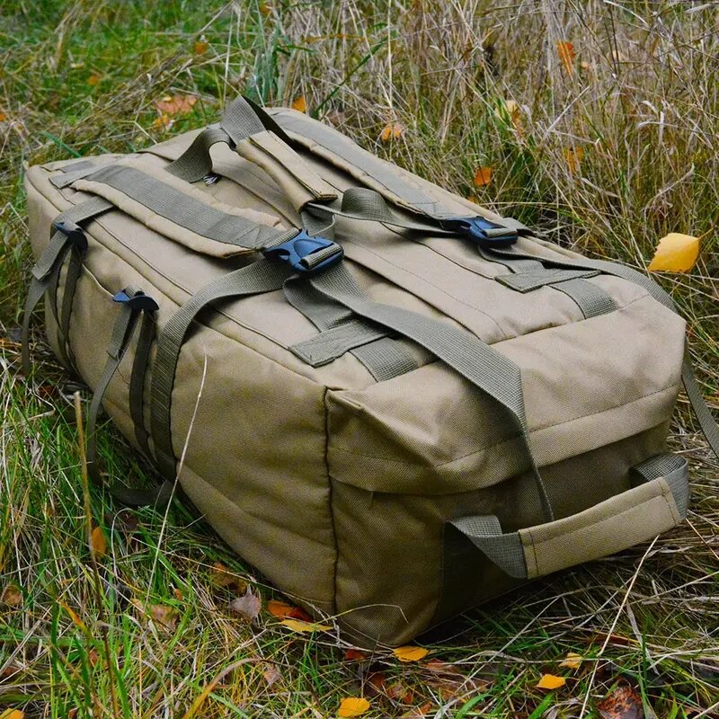 Армійська непромокаюча сумка/баул - рюкзак "Tactic-80" (Койот) 111л від компанії Затарься по повній! - фото 1