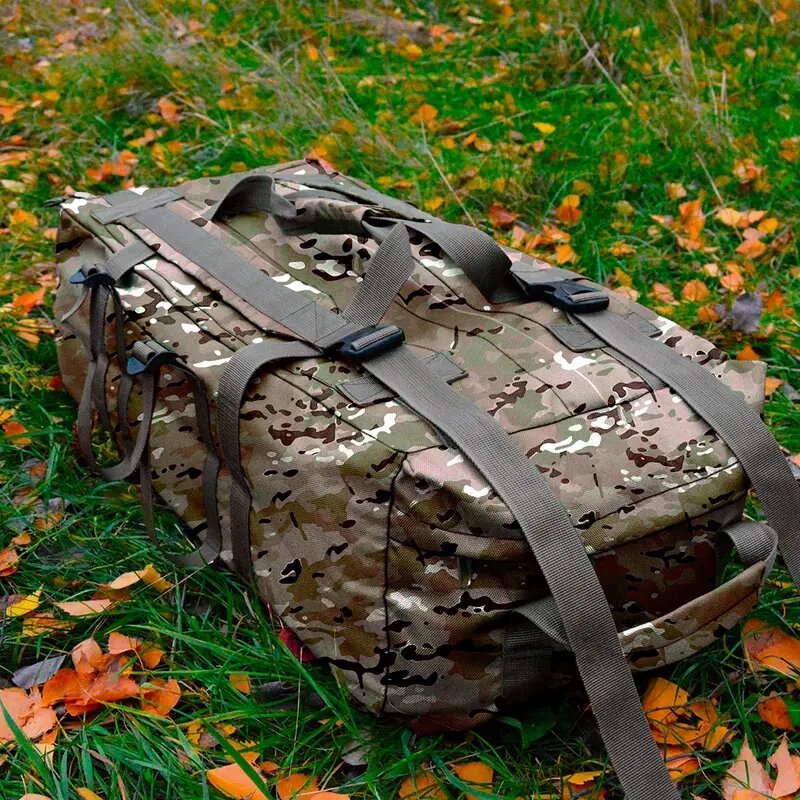 Армійська сумка/баул Khatex-111 (Мультикам) 111л з непромокаючої тканини Oxford PU 800Den від компанії Затарься по повній! - фото 1