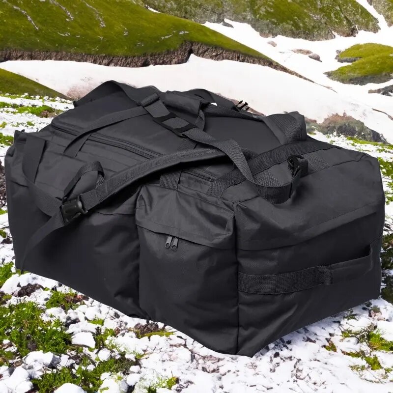 Дорожня сумка - рюкзак Khatex-М1 Gen. 1 (Чорна) 111л Oxford PU 800D від компанії Затарься по повній! - фото 1