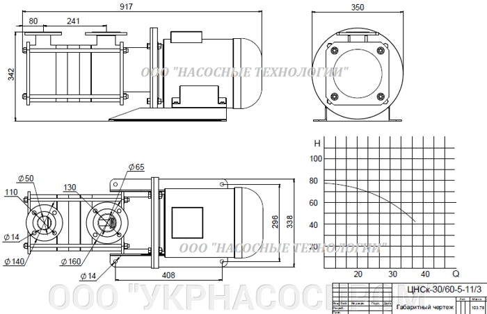насос цнск 30-60 цнск 30/60 ЦЕНА ЧЕРТЕЖ ПАРАМЕТРЫ ПРОИЗВОДСТВО УКРАИНА