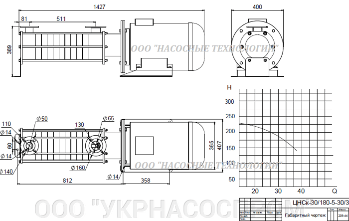 насос цнск 30-180 цнск 30/180 ЦЕНА ЧЕРТЕЖ ПАРАМЕТРЫ ПРОИЗВОДСТВО УКРАИНА
