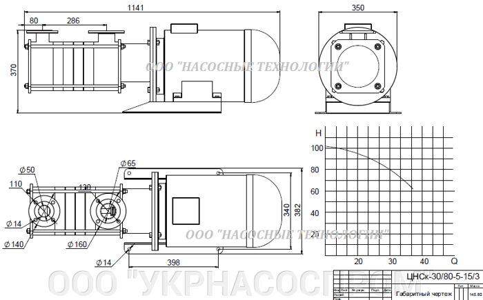 насос цнск 30-80 цнск 30/80 ЦЕНА ЧЕРТЕЖ ПАРАМЕТРЫ ПРОИЗВОДСТВО УКРАИНА