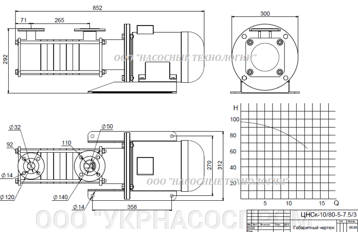 насос цнск 10-80 цнск 10/80 ЦЕНА ЧЕРТЕЖ ПАРАМЕТРЫ ПРОИЗВОДСТВО УКРАИНА