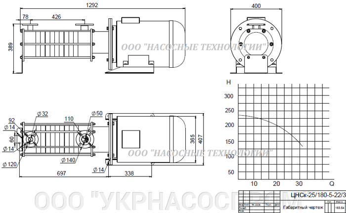 насос цнск 25-180 цнск 25/180 ЦЕНА ЧЕРТЕЖ ПАРАМЕТРЫ ПРОИЗВОДСТВО УКРАИНА