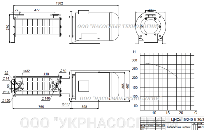 насос цнск 15-240 цнск 15/240 ЦЕНА ЧЕРТЕЖ ПАРАМЕТРЫ ПРОИЗВОДСТВО УКРАИНА