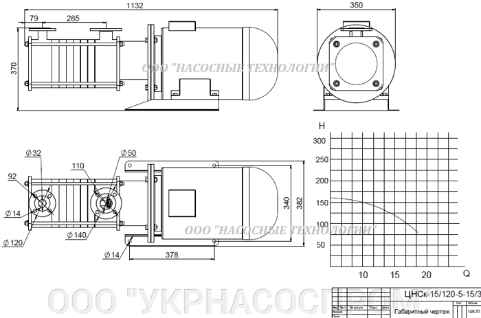 насос цнск 15-120 цнск 15/120 ЦЕНА ЧЕРТЕЖ ПАРАМЕТРЫ ПРОИЗВОДСТВО УКРАИНА