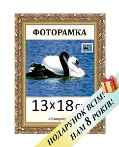 Фоторамка пластикова для фото 13х18. Код 2116-47