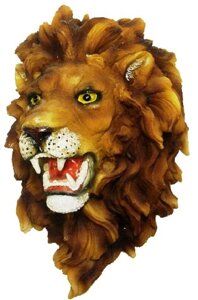 Голова льва на стену 180х250х120 мм