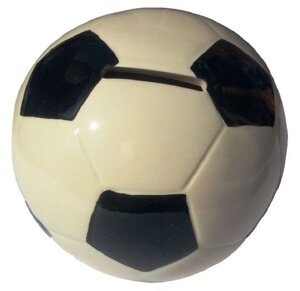 Скарбничка футбольний м'яч біло-черний120х120х120 мм