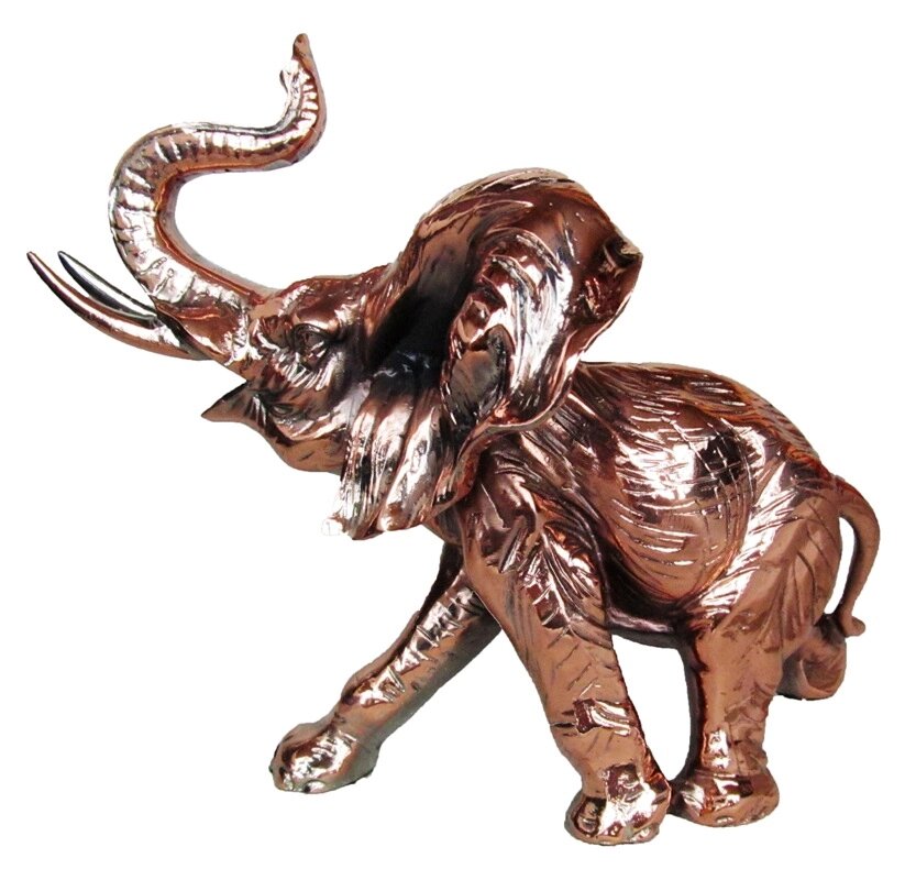 Статуетка слон під бронзу, покритий латунню 220х190х140 мм - характеристики