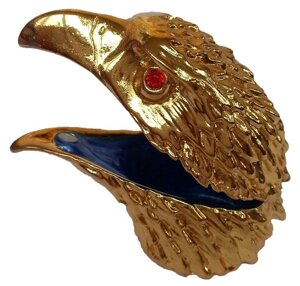 Шкатулка орел золото 70х50х35 мм