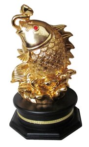 Статуетка риба Араван золото 150х260х150 мм