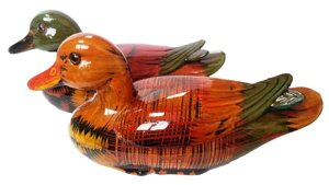 Статуетка качки мандаринки (шкатулка) 160х75х60 мм