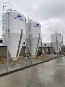 Кормобункер зі скловолокна модель SIV з 3-ма ногами, 9 тонн