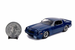 Машинка металева Jada Billy's Chevy Camaro Z28 з колекційною монетою, синя в масштабі 1/24