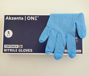 Нітрилові рукавички Akzenta небесно-блакитні 100 шт.