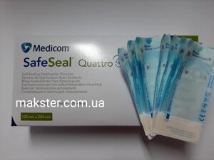 Пакети для стерилізації 133х254, самоклейні (200шт/пач) Medicom