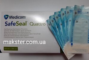 Пакети для стерилізації 191х330, самоклейні (200шт/пач) Medicom