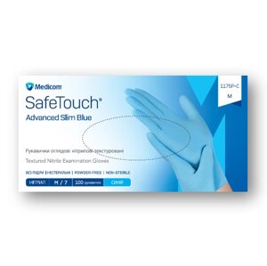 Рукавички нітрилові неопудрені SafeTouch Medicom 3,6 гр 100 шт