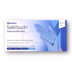 Рукавички нітрилові неопудрені SafeTouch Medicom Vitals 3 г 100 шт.