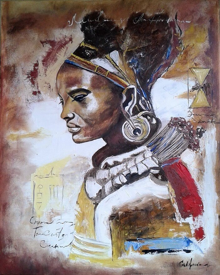 Картина "Африканка" від компанії Інна Гончарова. Живопис. - фото 1