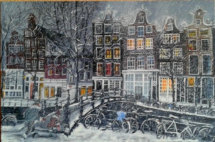 Картина маслом "Амстердам" від компанії Інна Гончарова. Живопис. - фото 1