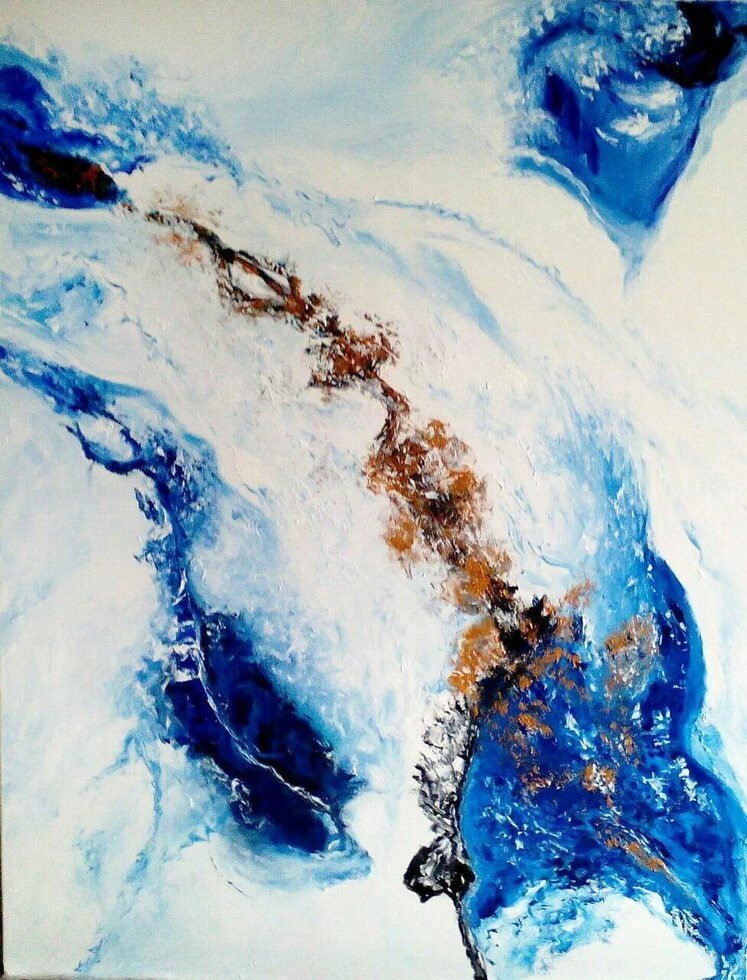 Картина маслом інтер'єрна "Арктика" від компанії Інна Гончарова. Живопис. - фото 1