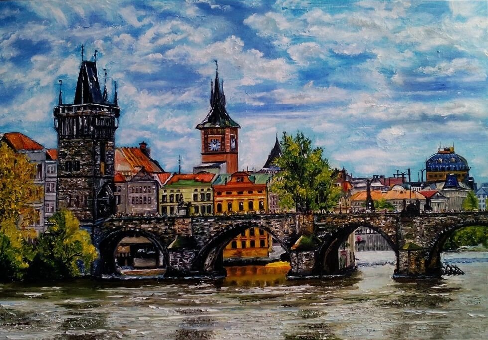 Картина "Прага" від компанії Інна Гончарова. Живопис. - фото 1