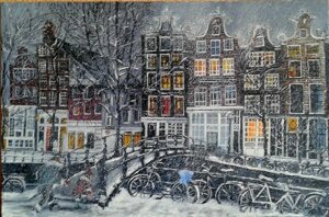 Картина маслом "Амстердам"
