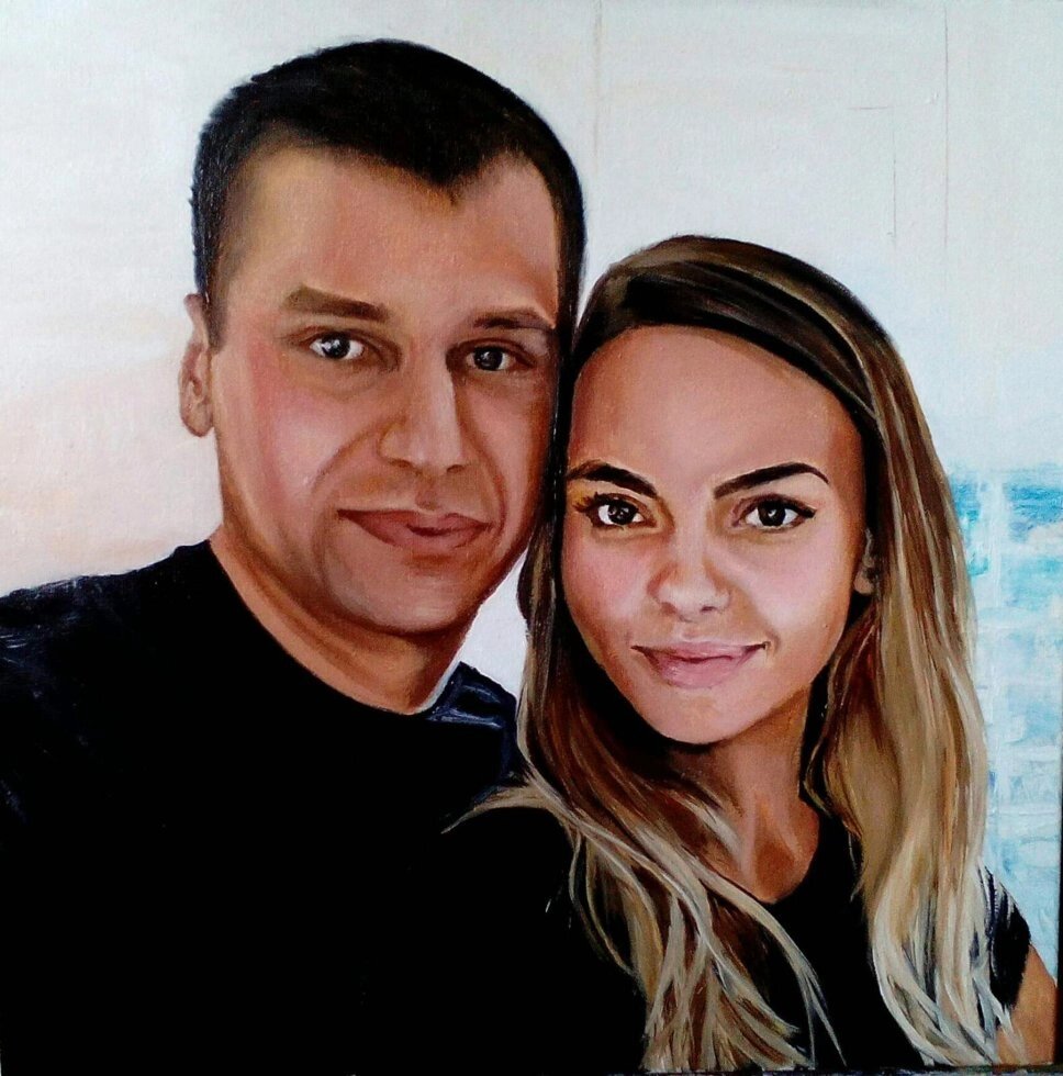 Портрет молодої пари від компанії Інна Гончарова. Живопис. - фото 1
