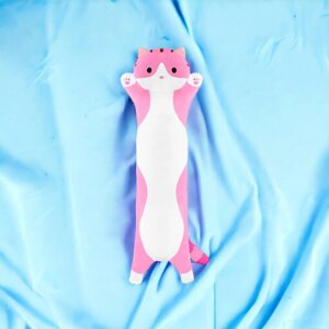 М'яка плюшева іграшка Довгий Кіт Батон котейка-подушка 50 см. PV-929 Колір: рожевий