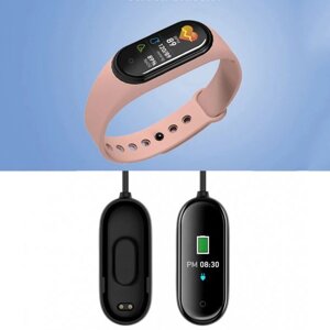 Smart Watch M5 рожевий, Жіночий фітнес браслет, Смарт годинник наручний, Розумний AJ-587 годинник smart