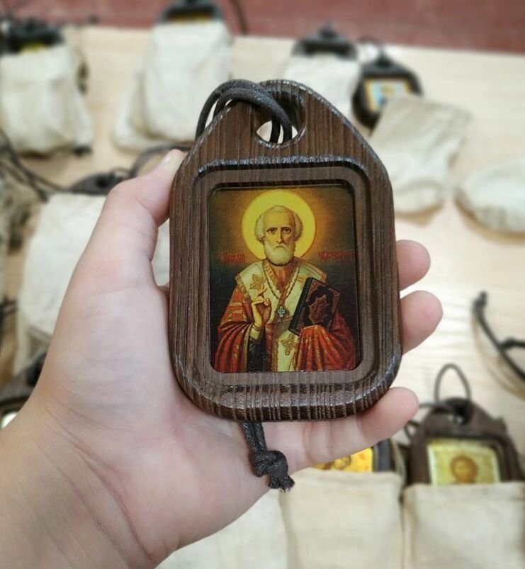 Дорожня ікона "Святитель Миколай" від компанії Іконна лавка - фото 1
