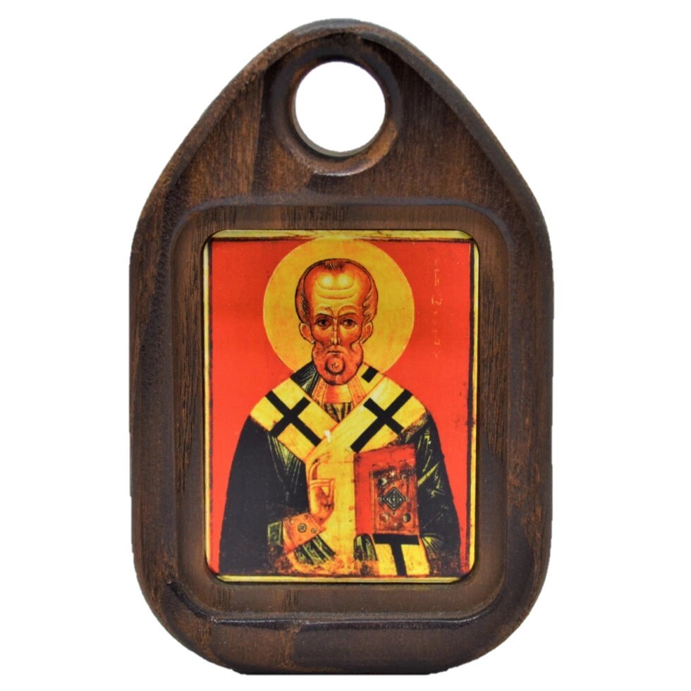Дорожня ікона "Святий Миколай Мирлікійський" від компанії Іконна лавка - фото 1
