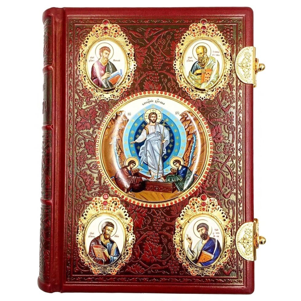 Євангеліє для священнодійства з накладками з ювелірного сплаву від компанії Іконна лавка - фото 1