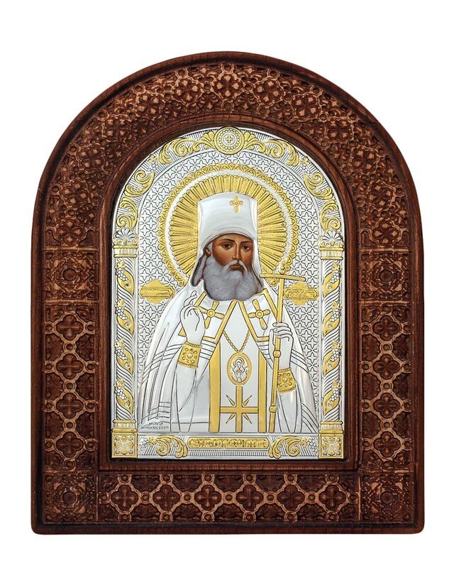 Греческая икона в резной раме "Святитель Лука" від компанії Іконна лавка - фото 1