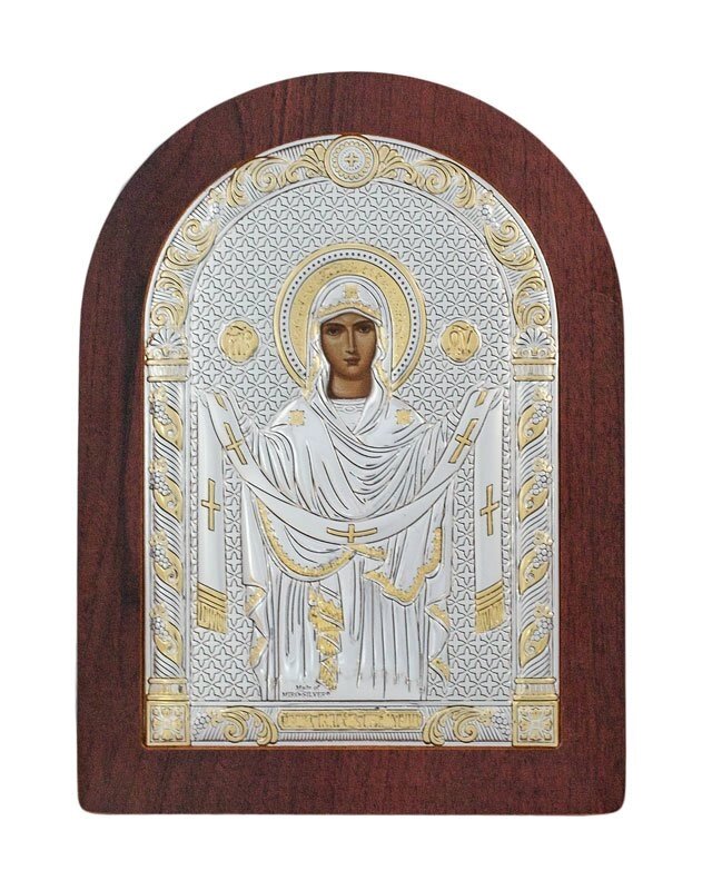 Грецька ікона "Пресвята Богородиця Покрова" від компанії Іконна лавка - фото 1