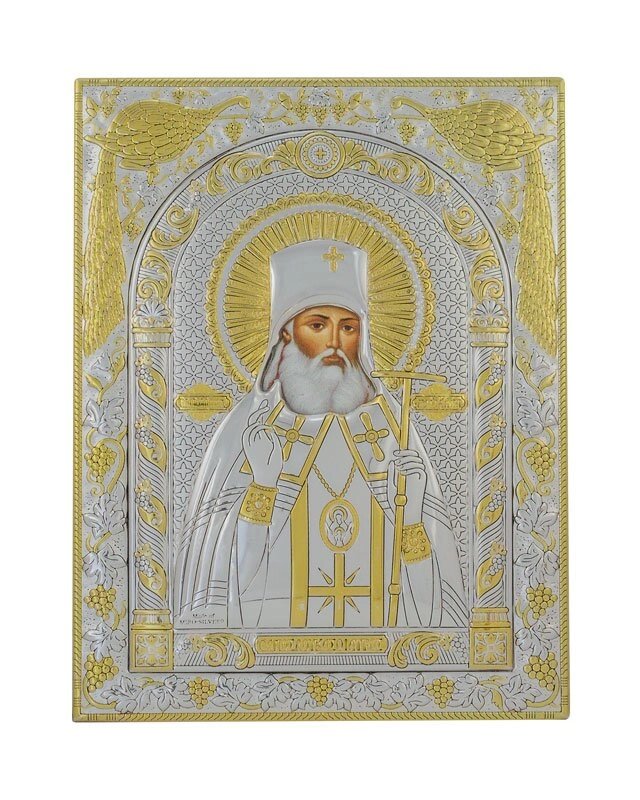 Грецька ікона прямокутна "Святий Лука" від компанії Іконна лавка - фото 1
