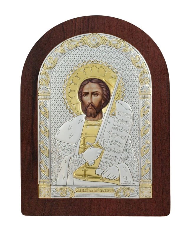Грецька ікона "Святий Олександр Невський" від компанії Іконна лавка - фото 1
