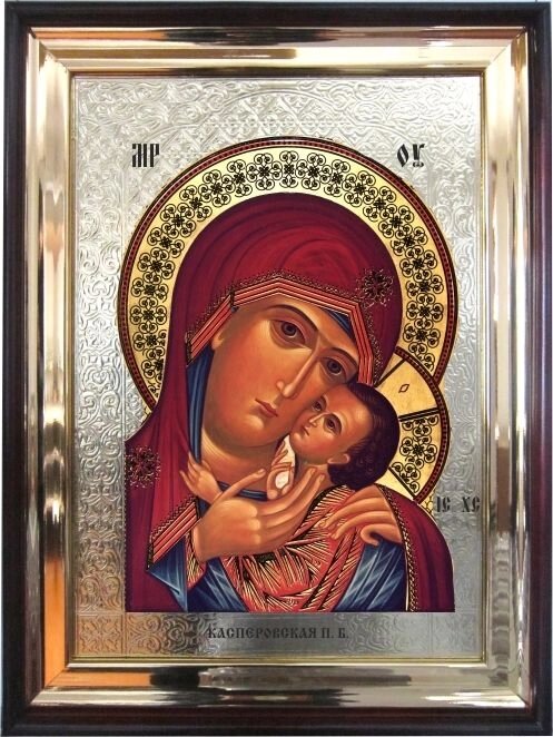 Храмова ікона Богородиця Касперовская 56х46 см від компанії Іконна лавка - фото 1