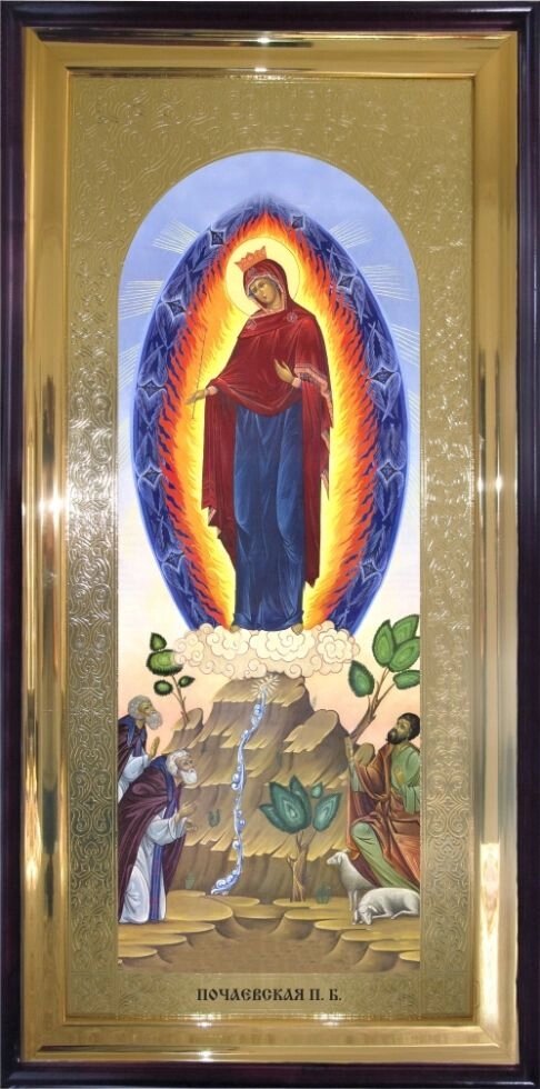 Храмова ікона Пресвята Богородиця Почаївська 120х60 см від компанії Іконна лавка - фото 1