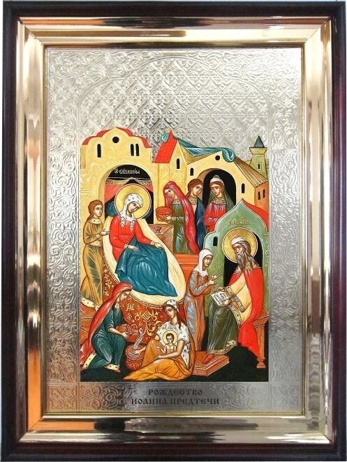 Храмова ікона Різдво Іоанна Предтечі 56х46 см від компанії Іконна лавка - фото 1